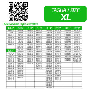 Misure Taglia XL